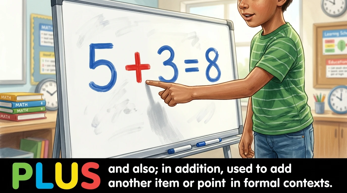 English Illustration for plus
